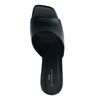 Schwarze Mules mit Absatz