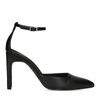 Schwarze Pumps mit Knöchelriemchen