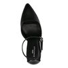 Schwarze Pumps mit Knöchelriemchen