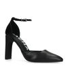 Schwarze Riemchenpumps