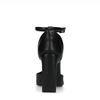 Schwarze Riemchenpumps