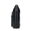 Schwarze Loafer-Pumps mit Plateauabsatz