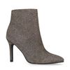 Goldene Metallic-Stiefeletten mit Absatz