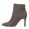 Goldene Metallic-Stiefeletten mit Absatz