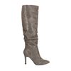 Hohe goldfarbene Stiefel mit Glitzer
