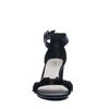 Schwarze Pumps mit Blumenpailletten