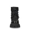 Schwarze Schnürboots in Puffer-Optik