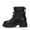 Schwarze Schnürboots in Puffer-Optik
