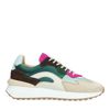 Mehrfarbige Veloursleder-Sneaker