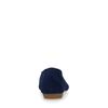 Dunkelblaue Veloursleder-Loafer