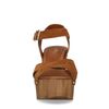 Braune Veloursleder-Sandaletten