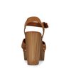 Braune Veloursleder-Sandaletten