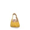 Gelbe Slingback-Pumps mit Blockabsatz