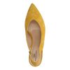 Gelbe Slingback-Pumps mit Blockabsatz