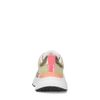 Grüne Sneaker mit orangefarbenen Details
