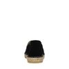 Schwarze Veloursleder-Espadrilles