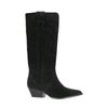Schwarze Western Boots aus Veloursleder