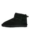 Schwarze Stiefeletten mit Wollfutter