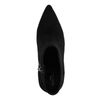 Schwarze Stiefeletten mit Pfennigabsatz