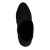 Schwarze Stiefeletten aus Velourslederimitat