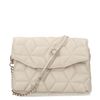 Sac à bandoulière brochée avec bandoulière dorée - beige