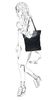 Sac en cuir - noir