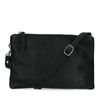 Sac bandoulière en cuir - noir