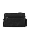 Sac bandoulière en cuir - noir