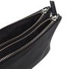Sac bandoulière en cuir - noir