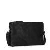Sac bandoulière en cuir - noir
