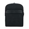 Sac à dos cuir avec étui pour ordinateur portable - noir