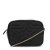 Sac bandoulière en cuir avec étoiles - noir