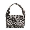 Sac à main avec imprimé zèbre - noir