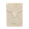 Sac bandoulière en daim - beige