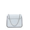 Sac bandoulière blanc avec détails noirs