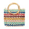 Sac bandoulière avec perles - multicolore