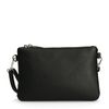 Sac bandoulière avec 3 compartiments - noir