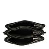 Sac bandoulière avec 3 compartiments - noir