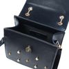 Sac bandoulière avec perles - noir