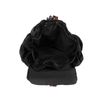 Sac à dos avec fausse fourrure - noir