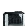 Porte-cartes avec mini sac transparent - noir
