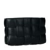 Sac bandoulière tressé - noir