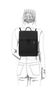 Sac à dos avec étui pour ordinateur portable - noir
