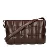 Sac bandoulière tressé - marron