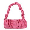 Sac bandoulière avec bande tressée - rose