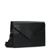 Sac à bandoulière avec imprimé croco - noir