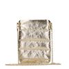Sac bandoulière en cuir verni - doré