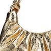 Sac à main avec effet plissé - doré