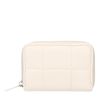 Offwhite Portemonnaie mit Sticknähten