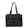 Schwarzer Shopper mit Fächern